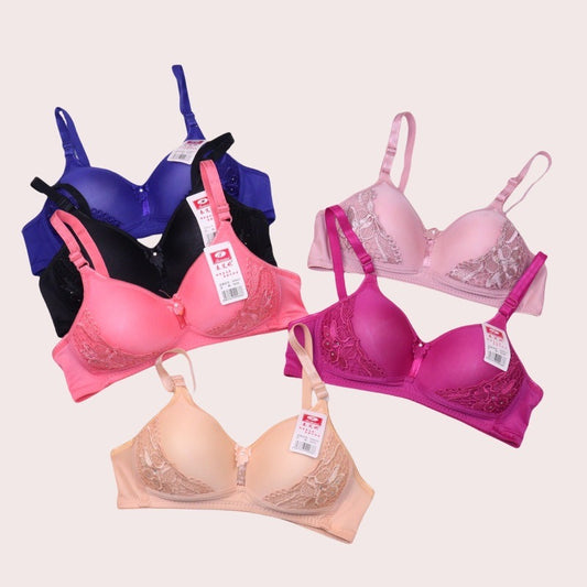 Imported Elegance & Comfort Tailored Wireless Padded Bra for You!